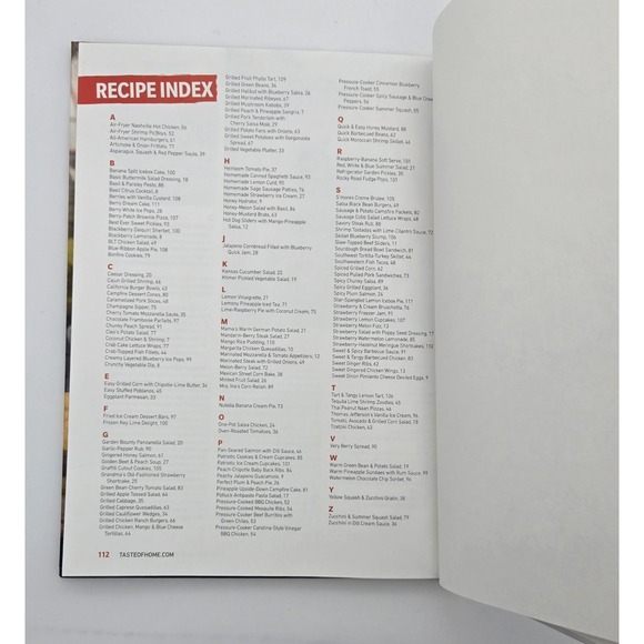 Taste of Home American Summer Cookbook 2022 Hardcover Book Used Recipes - Picture 8 of 9